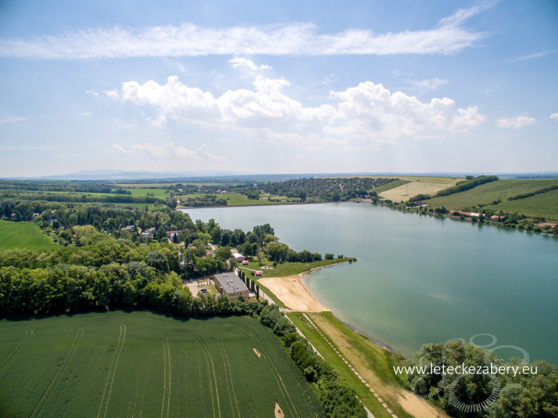 letecké fotografie kunovská priehrada