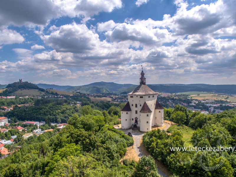 banská štiavnica nový zámok letecká fotograf